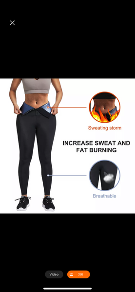Sauna sweat tummy control Leggings